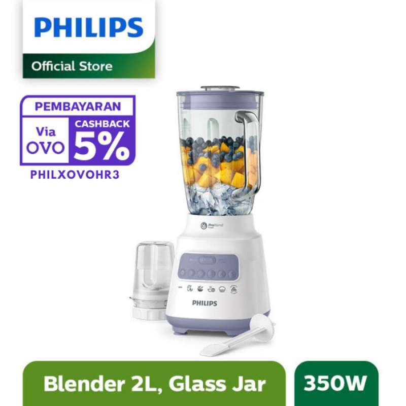 Jual Philips Blender 5000 Series 2L Glass Lavender HR222200 di