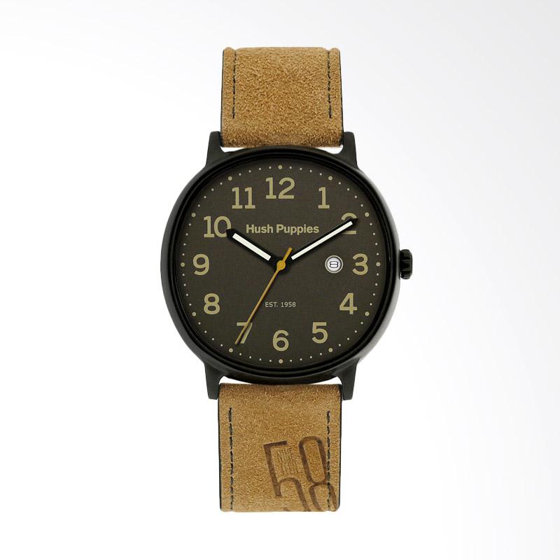 jual hush puppies analog jam tangan pria beige hp 3819m jual hush puppies analog jam tangan pria beige hp 3819m