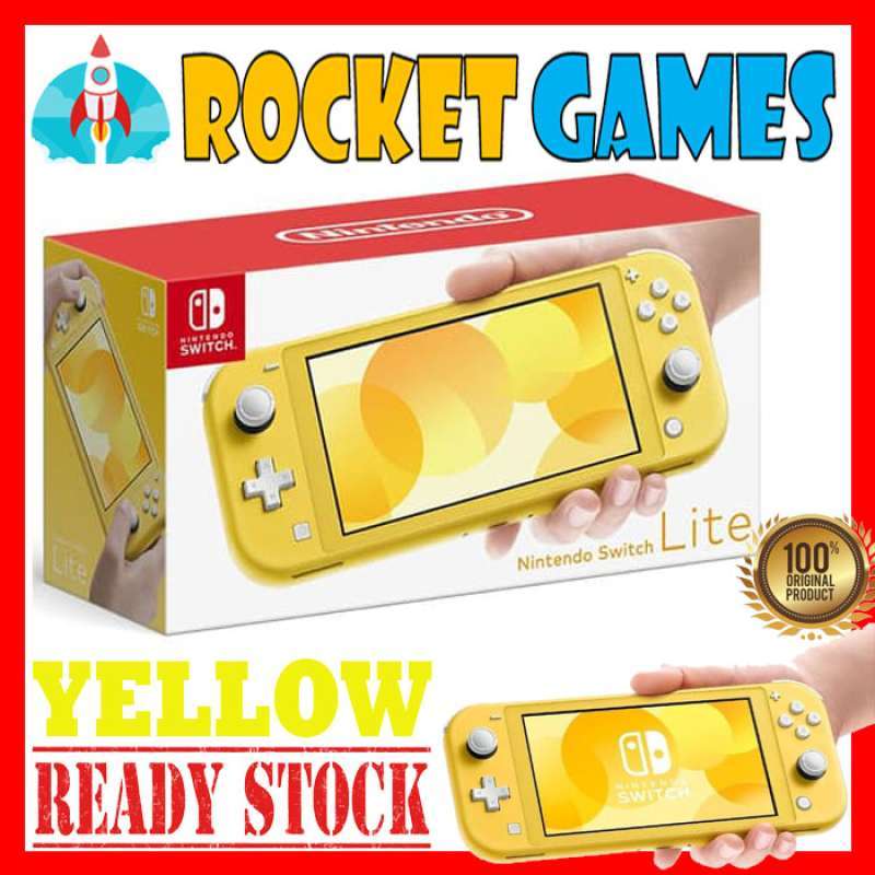 Promo Rocket Games Nintendo Switch Lite Console Yellow Diskon 4 Di