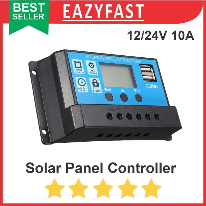 Jual Controller Charger Solar Panel PV Cell Accu Aki Baterai VRLA 12V