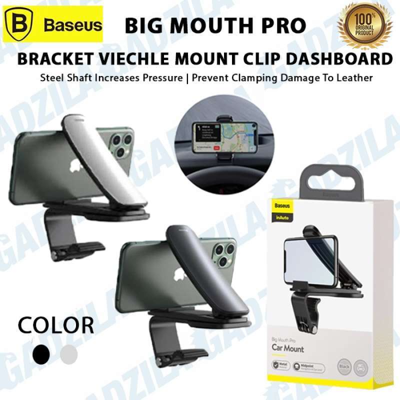 Promo BASEUS BIG MOUTH PRO CAR MOUNT PHONE HOLDER CLIP HP DASHBOARD