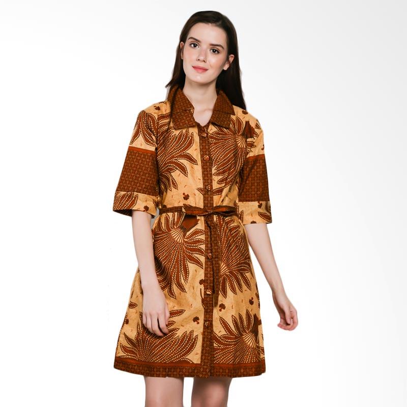 jual koesoema clothing ghea batik dress mocca jual koesoema clothing ghea batik dress mocca