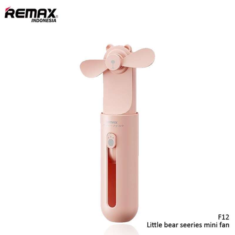 Promo Remax Little Bear Mini Series Fan F12 ORIGINAL REMAX PINK