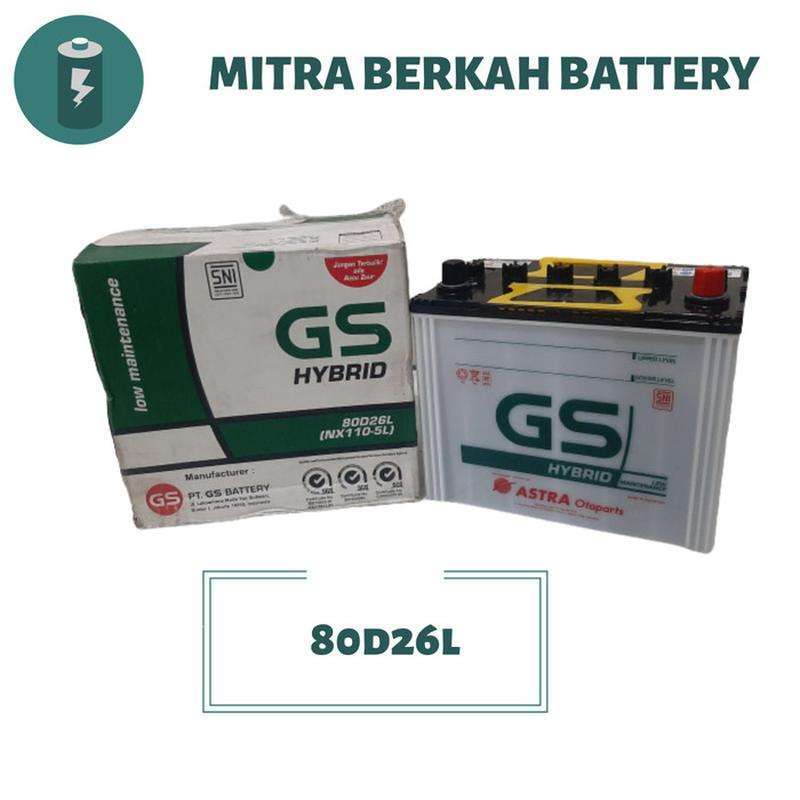 Jual GS Hybrid Aki Basah Mobil Fortuner Diesel 80D26L di Seller Mitra