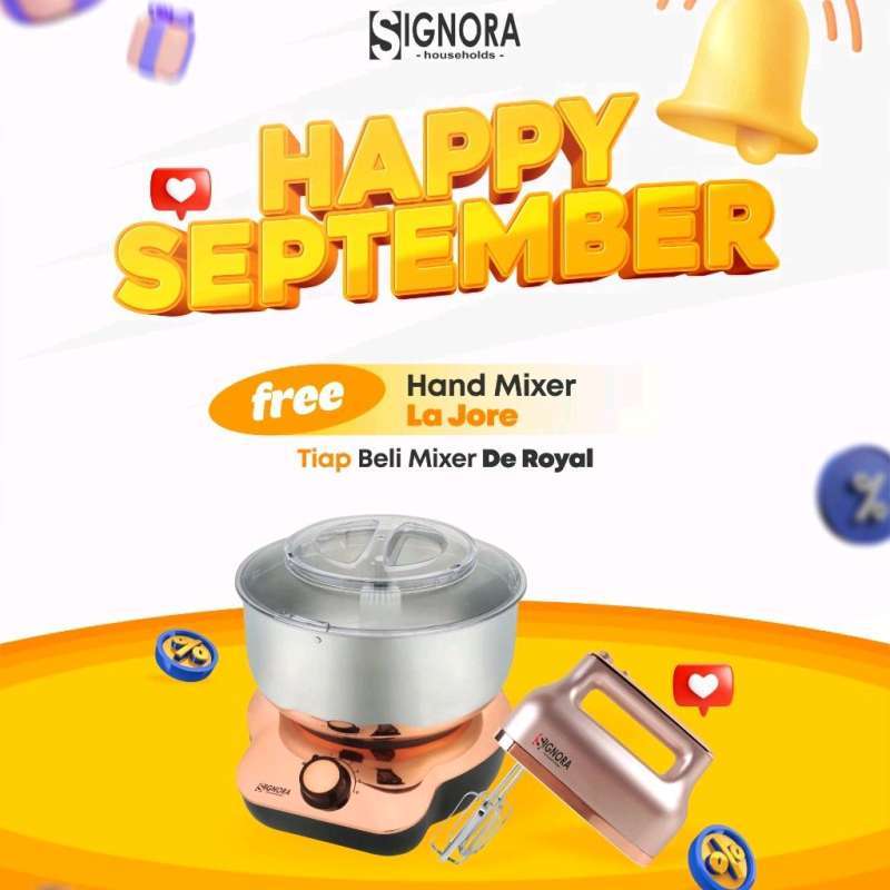 Promo SIGNORA MIXER DE ROYAL/STANDING MIXER/MIXER WITH BOWL/MIXER SIGNORA Diskon 11 di Seller