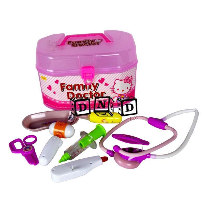Jual Mainan Anak Family Doctor Set Box Hello Kitty Pink Dokter