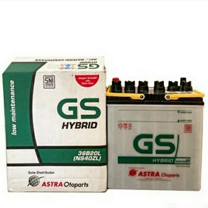 Jual Aki mobil Suzuki Ertiga, Karimun NS40ZL GS Astra Hybrid Aki Basah