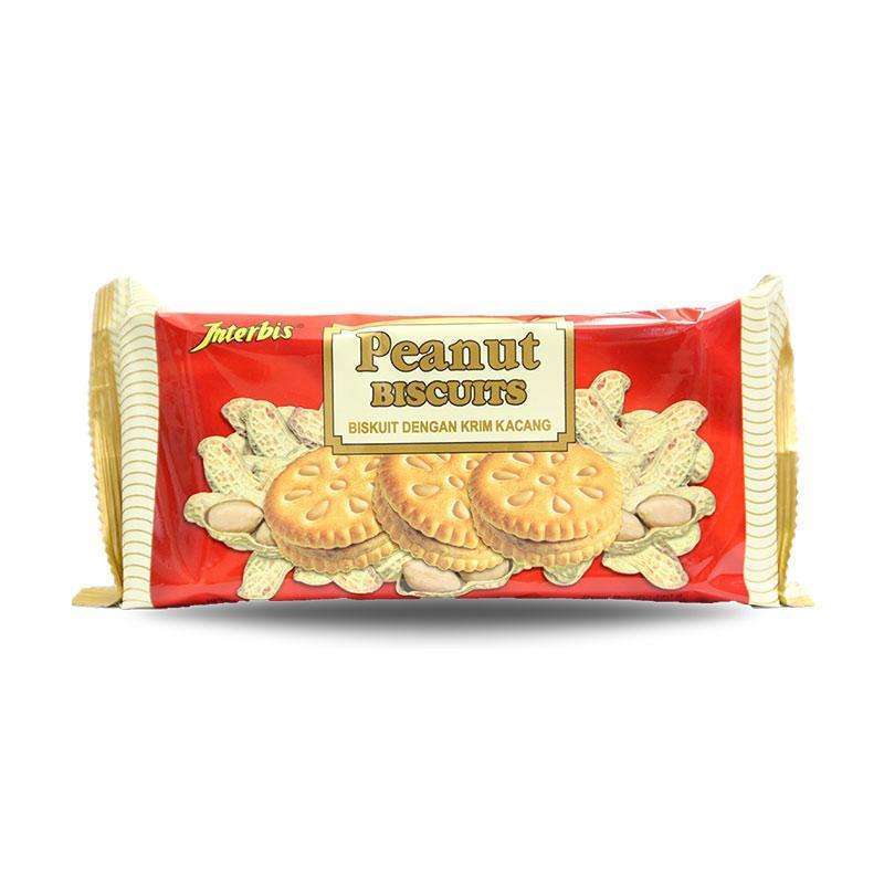 Jual Interbis Peanut Cracker Biskuit [140 G/ Mini] Di Seller Halo Mart ...
