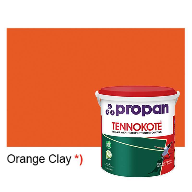 Promo PROPAN Tennokote TNK-1000WA Cat Lapangan [5 kg] Orange Clay