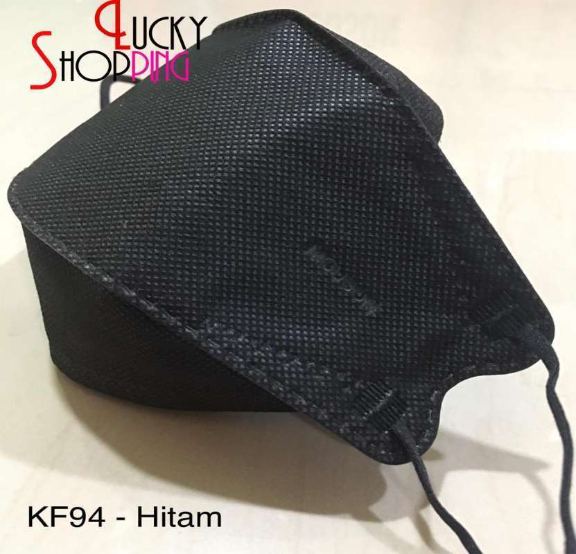 Promo MASKER KF94 MOUSON ISI 50 BLACK / HITAM Diskon 70 di Seller