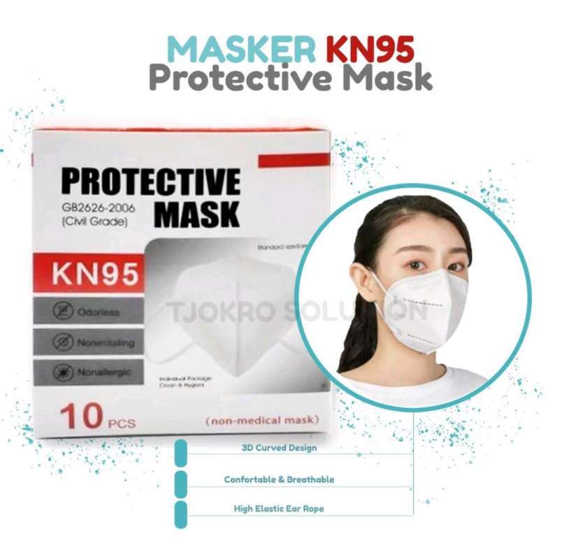 Jual HOMEXO Masker KN95 Surgical Mask Ori Masker Medis 5ply - BLACK di