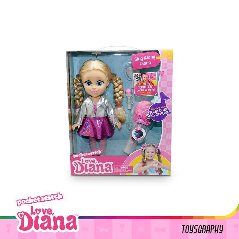 Jual Love Diana Pop Diana Sing Along With Microphone Pocket Watch Di