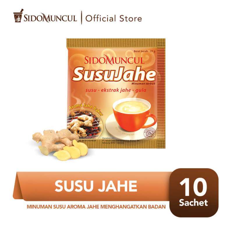 Promo SIDOMUNCUL Susu Jahe Minuman Instant [10 Sachet] Diskon 25% di
