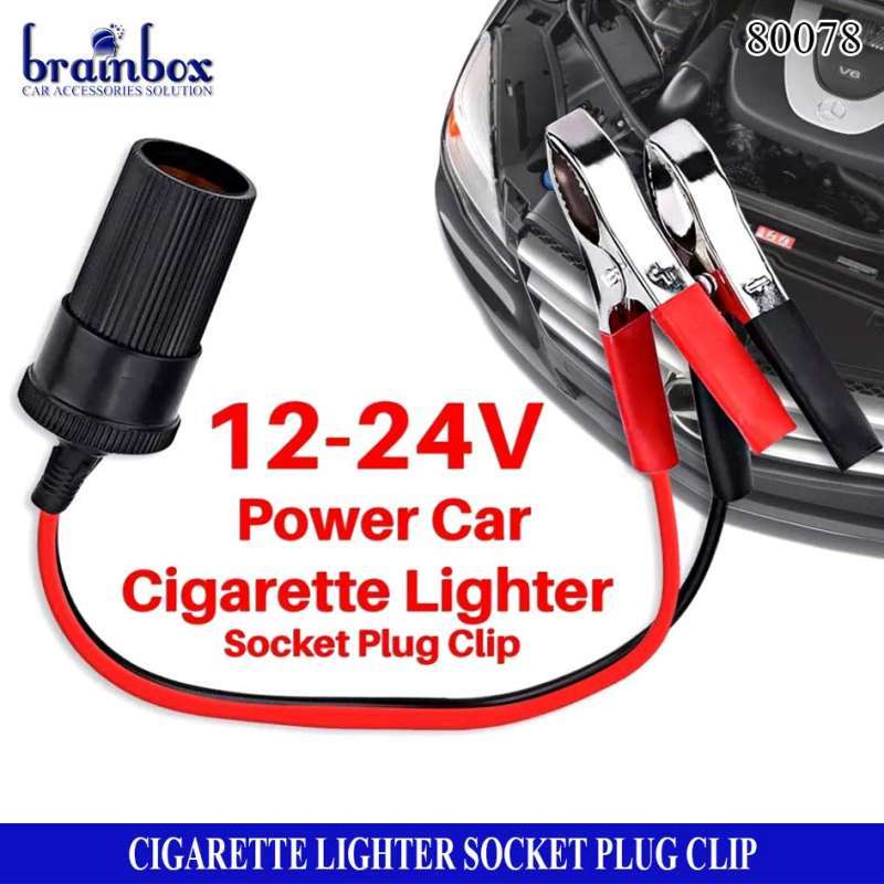 Jual Kabel Jepit Aki Merah Hitam Kabel Socket Jack Lighter Female Cewek