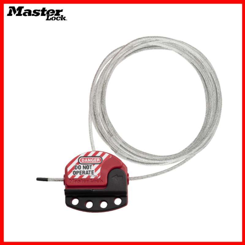Promo Master Lock Loto S806 6ft Adjustable Cable Lockout Diskon 12 Di