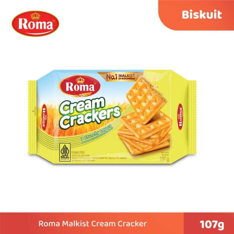 Promo Roma Cream Crackers Biskuit 107 G Diskon 9 Di Seller Hasan Mart
