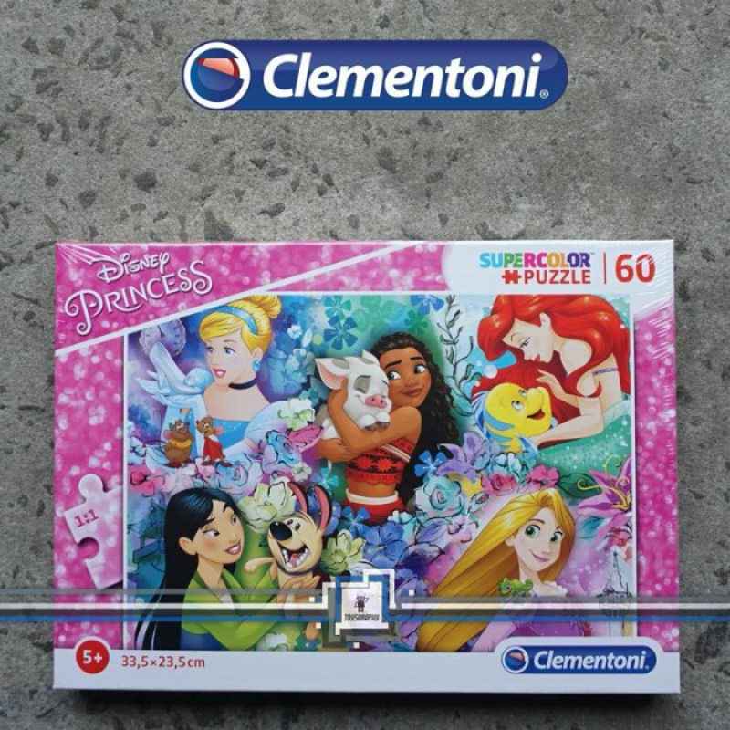 Jual Clementoni Puzzle Disney Princess Classic Moana Rapunzel Mulan 60 ...
