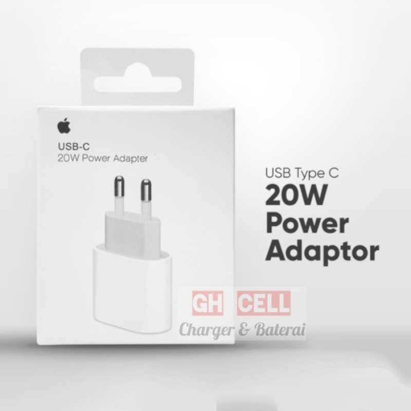 Jual BEST PROMO BATOK ADAPTER CHARGER IPHONE 13 13 MINI 13 PRO MAX USBC 20W ORIGINAL di Seller