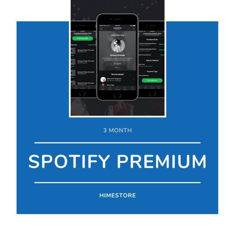 Jual full garansi spotify premium region indonesia 3 bulan di