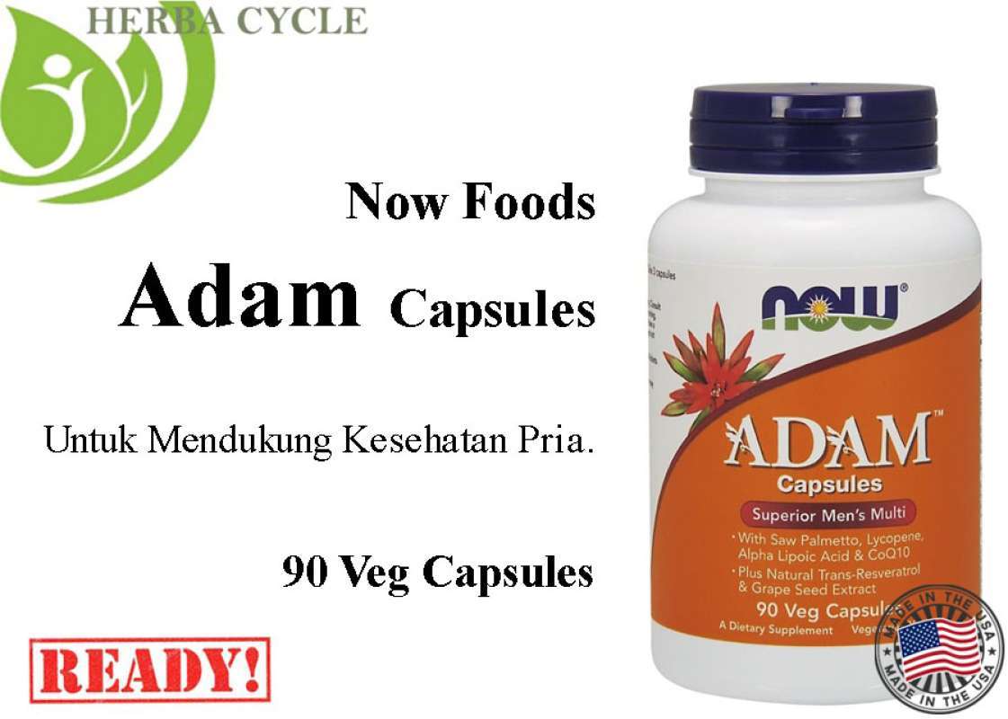 Jual Now ADAM Now Multivitamin Pria Superior 90 VegCap Now Multivit ...
