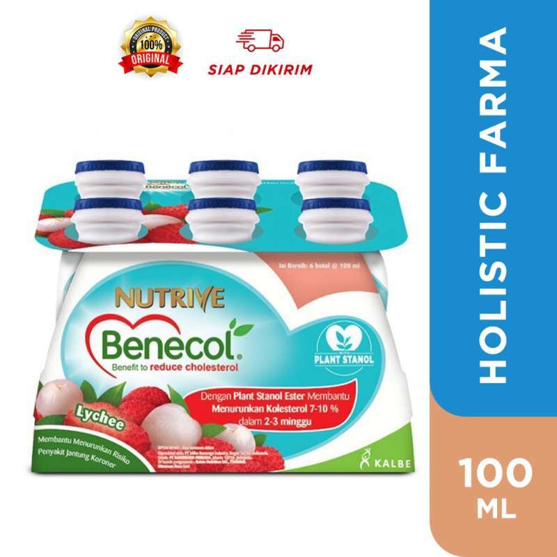 Jual NUTRIVE BENECOL LYCHEE Minuman Penurun Kolestrol Bebas Gula