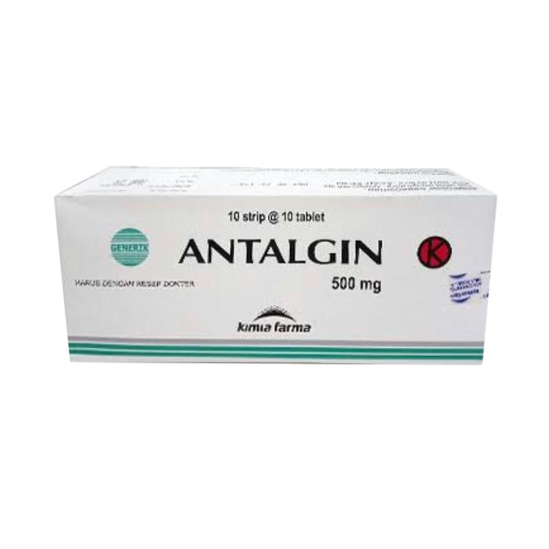 √ Kimia Farma Antalgin Obat [500 Mg/ 1 Box/ 10 Srip/ 100 Tablet