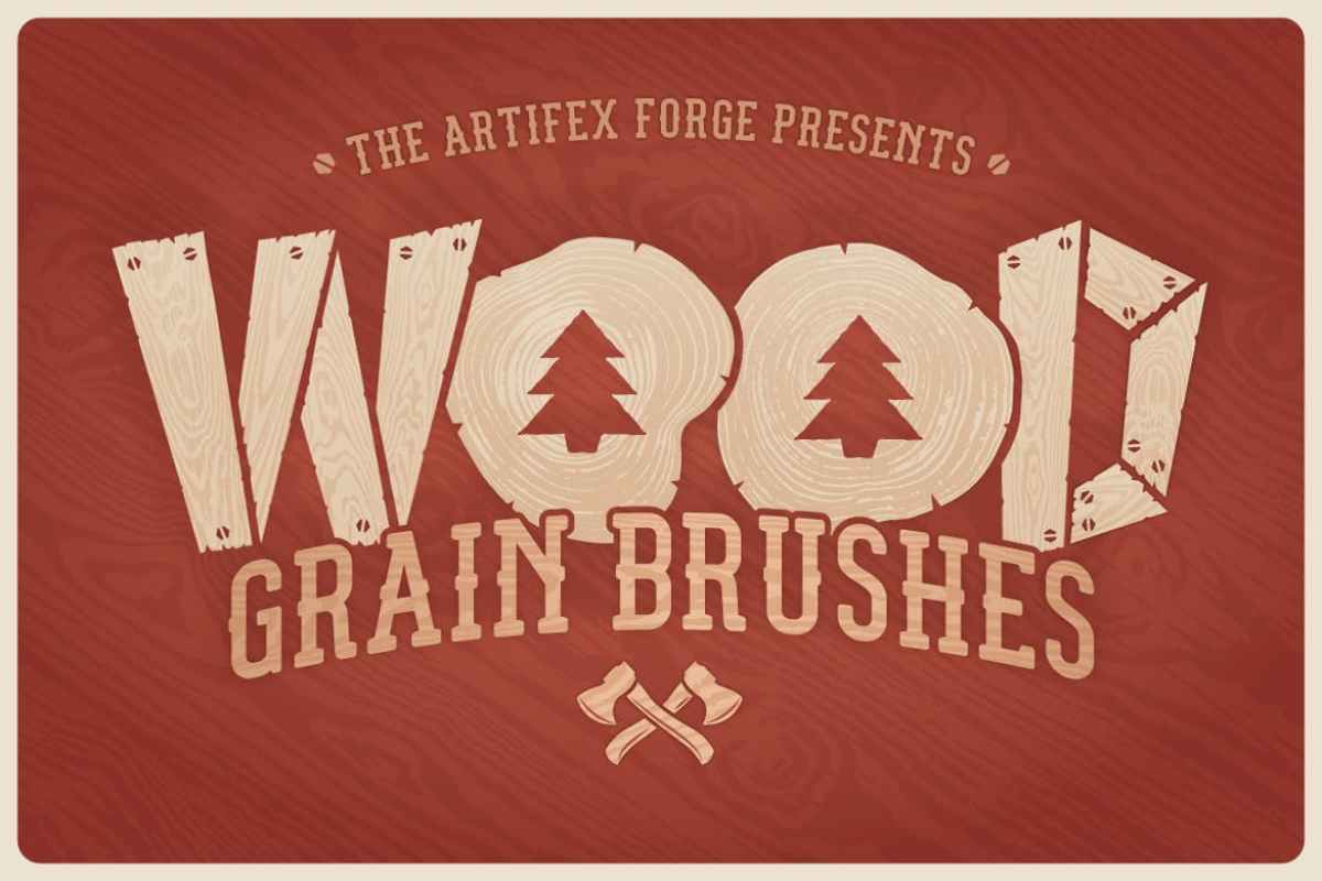 Promo Wood Grain Brushes for Adobe Illustrator Diskon 70 di Seller