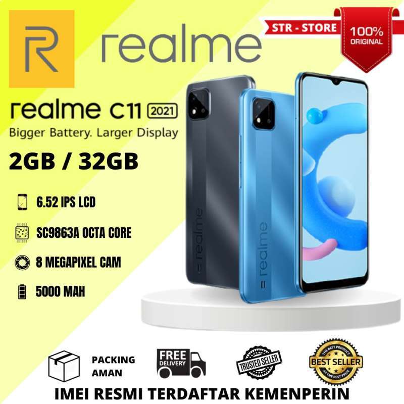 Jual REALME C11 2021 2/32 GB GARANSI RESMI REALME - BLUE di Seller STR ...