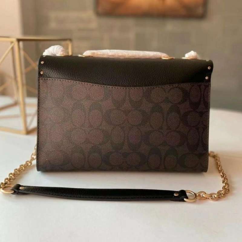 Jual Coach Lane Shoulder Bag In Blocked Signature Canvas C1538 di