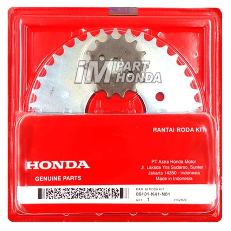 Jual Ahm 06401k41n01 Gear Gir Rantai 1 Set New Supra X 125 Fi Blade