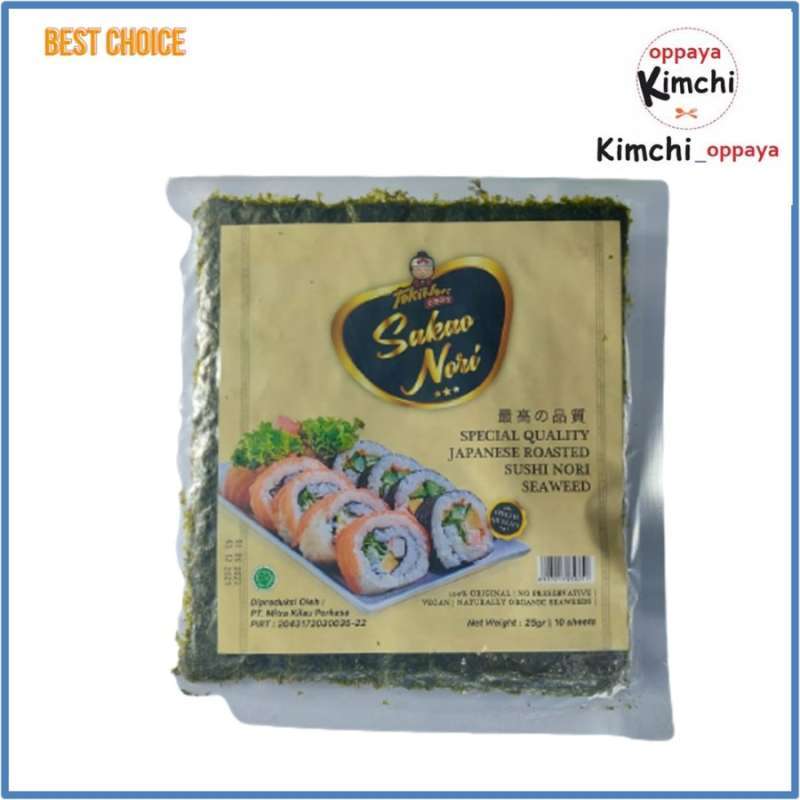 Jual SAKAO NORI SUSHI SPESIAL 10 SET SUSHI ROASTED RUMPUT LAUT HALAL