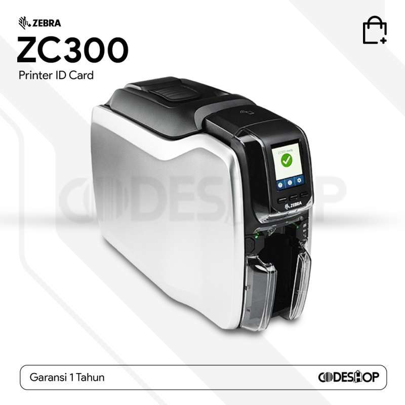 Jual Printer Cetak Kartu Id Card Zebra Zc300 Zc 300 Zc300 Usb Lan