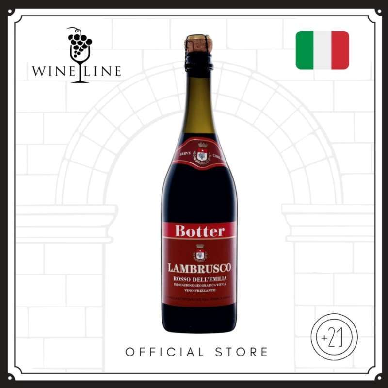 Jual ITALY BOTTER Lambrusco Dell Emilia Rosso Sweet Red Wine 750ml