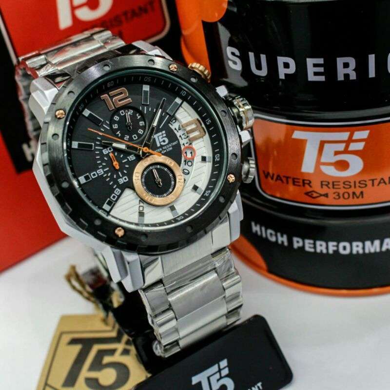 Promo Jam Tangan Fashion PROMO T5 H 3760 jam tangan pria original T5 H