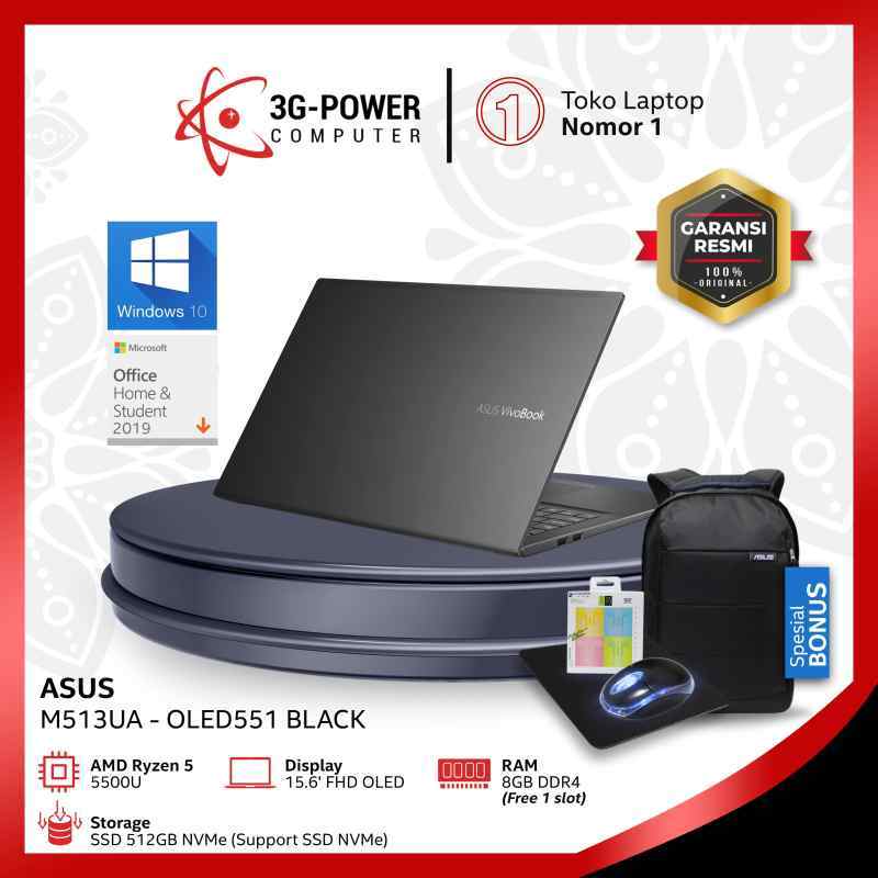 Jual Asus Vivobook M513UA OLED551 / OLED552 / OLED553 - Laptop - [Ryzen