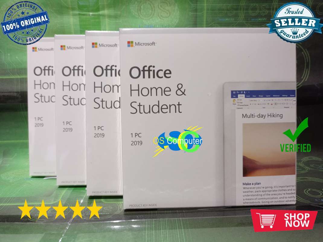 Promo Microsoft Office 2019 Home Student Binding Email Full Box ...