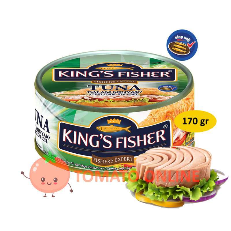 Jual King's King Fisher Kingfisher / Tuna Chunk in Oil / 170 gr 170gr