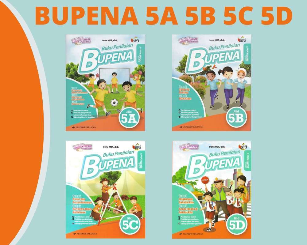 Promo Buku Penilaian Bupena Jilid Kelas 5a 5b 5c 5d - Erlangga - 5b ...