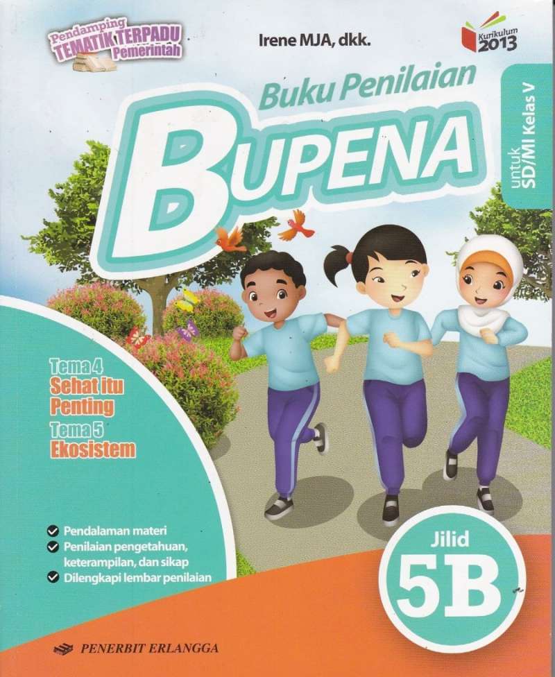 Promo Buku Penilaian Bupena Jilid Kelas 5a 5b 5c 5d - Erlangga - 5b ...