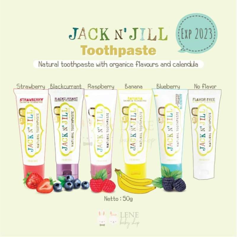 Jual Gratis Ongkir Jack N' Jill Natural Toothpaste 50G di Seller Lynnfield Serua, Kota Depok