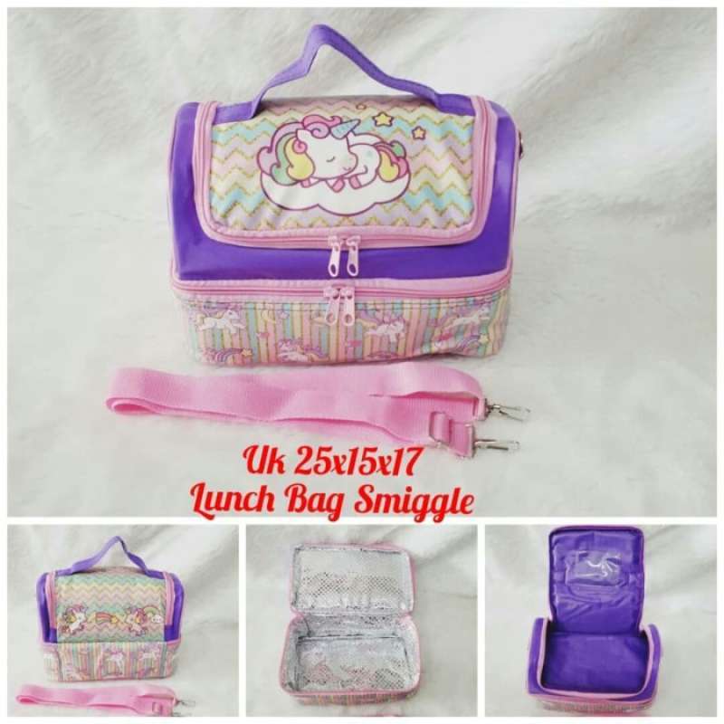 Jual ORIGINAL TAS BEKAL, LUNCH BAG, COOLER BAG SMIGGLE KARAKTER UNICORN