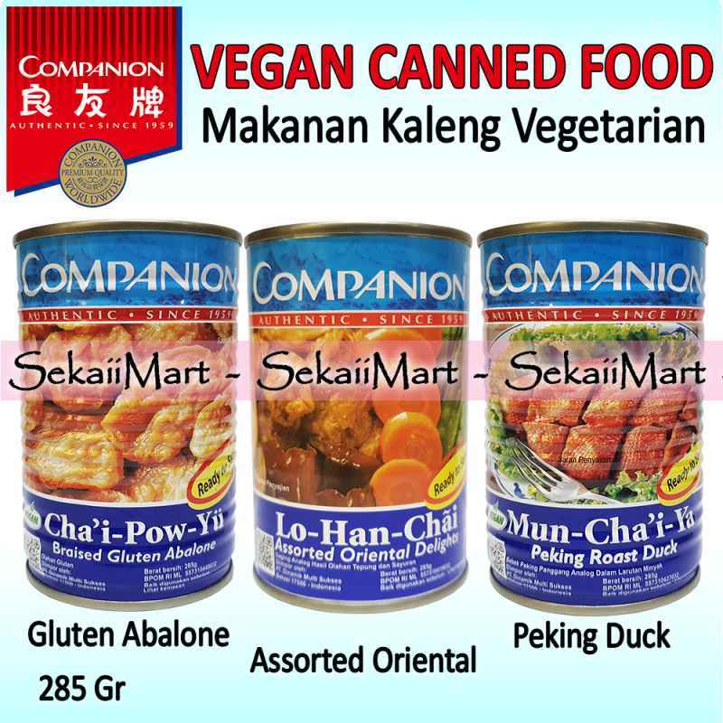 Promo Companion Makanan Vegetarian Kalengan Vegan Canned Food All Variant Daging Sayur Vege
