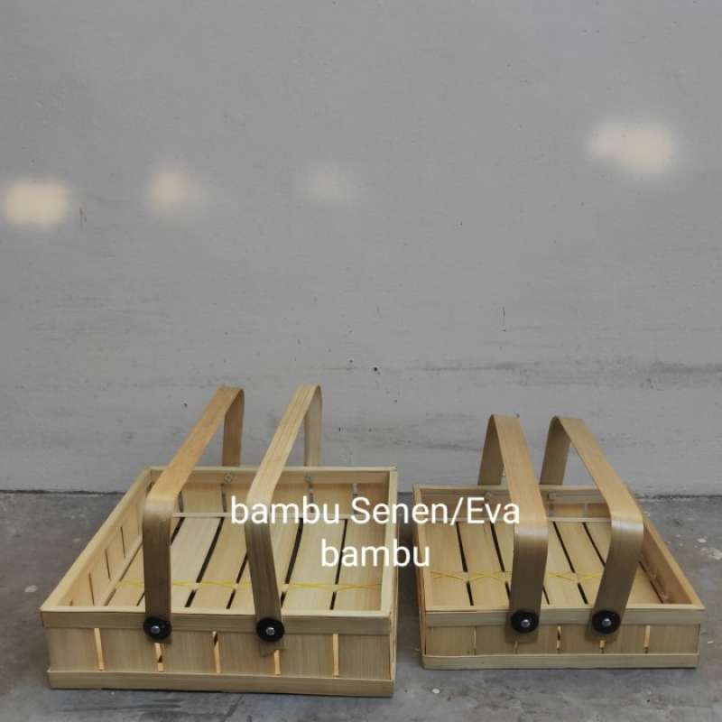 Promo Gratis Ongkir Box Bambu Rantang Bambu Kotak 30Ã—30Cm Diskon 35% ...