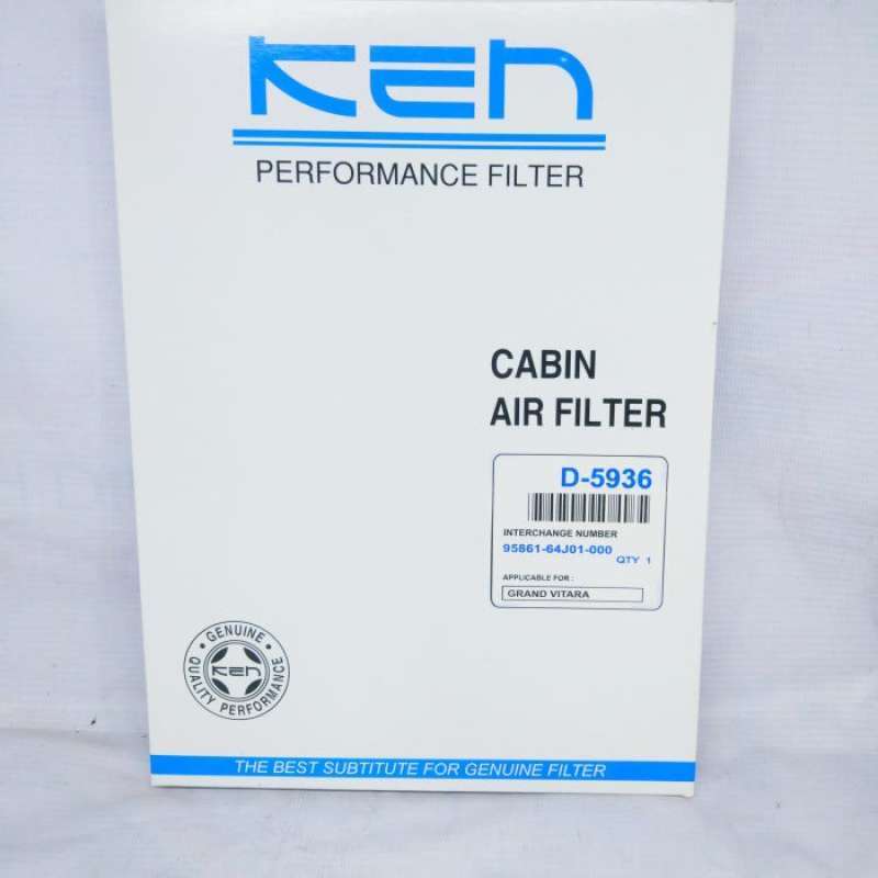 Promo Jual FILTER CABIN AC SUZUKI GRAND VITARA MERK KEN Murah Diskon 26