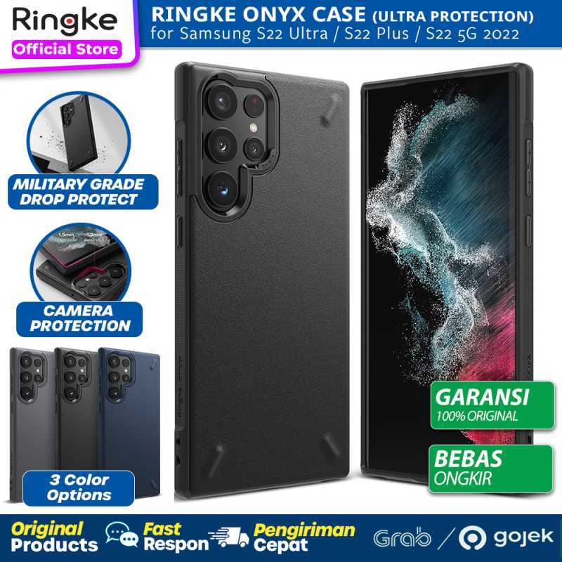 Jual Original Case Samsung Galaxy S22 Ultra Plus S22 5G RINGKE Onyx