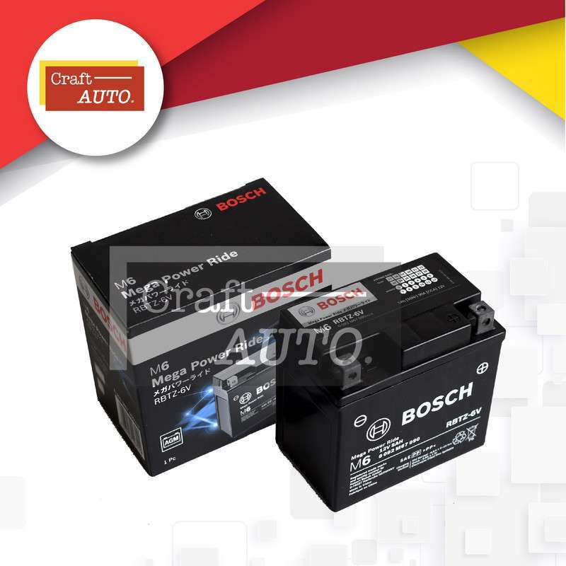 Promo Aki Motor Yamaha Freego Bosch Rbtz-6v Diskon 47% Di Seller Craft