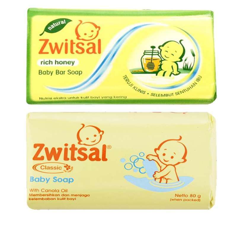 Jual ZWITSAL CLASSIC / RICH HONEY BABY BAR SOAP Classic 70gr sabun bayi
