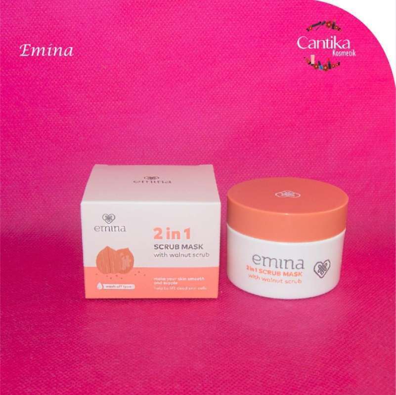 Jual Emina 2 in 1 Scrub Mask with Walnut di Seller Elisabethme Jagalan, Kota Semarang Blibli