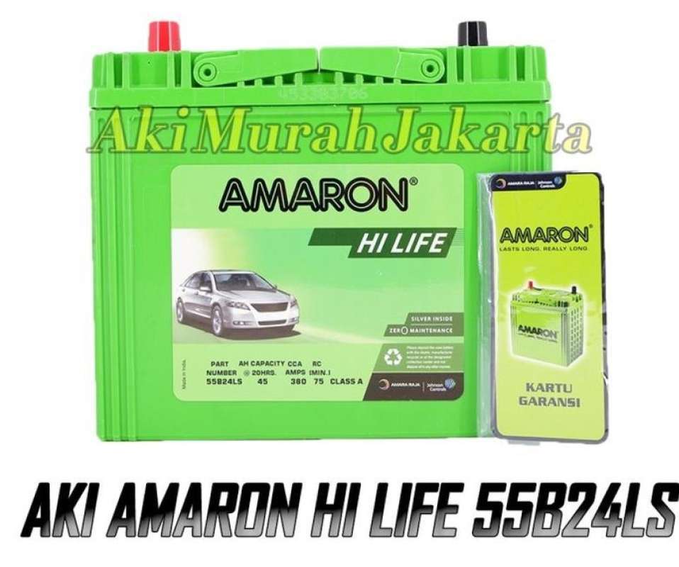 Jual Aki Mobil Honda New Stream NS60LS / 55B24LS Amaron Hi-Life 12V