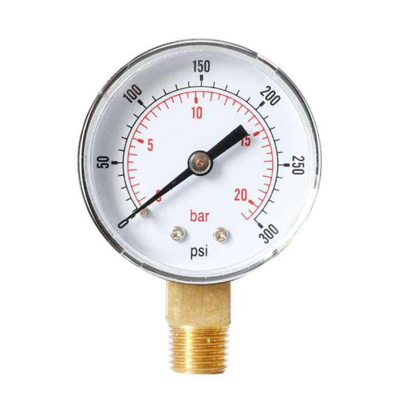 Jual Pressure Gauge Air Pressure Measure Water Pressure Gauge 0300PSI
